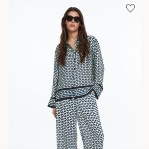 H&M Oversized Pattern Shirt
